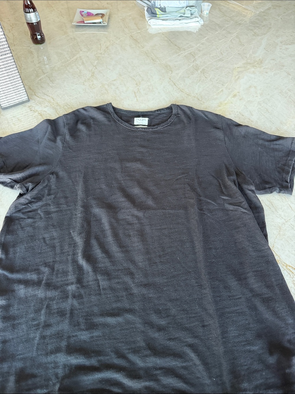 Men's Black Crew Neck T-Shirt - Classic Casual